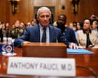 Anthony Fauci testifying before the Senate committee