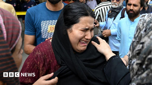 Burned neonatal ward at a Pakistani hospital after a fire that killed 14 infants