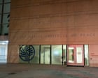 Photo of the Institute of Peace headquarters with a blank façade awaiting potential alterations