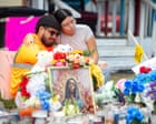 A photo of a vigil for Lorenzo Salgado Araujo