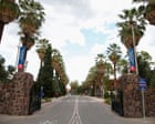 Exterior night view of the Sigma Phi Epsilon fraternity house at the University of Arizona