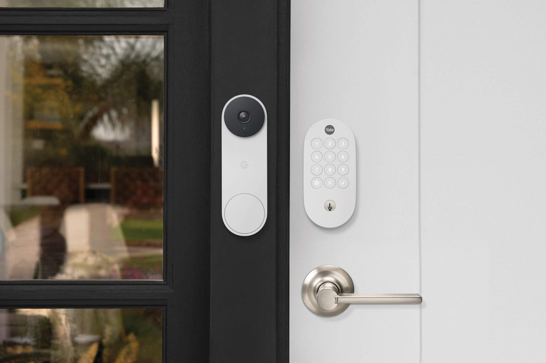 Smartphone screen showing a video‑doorbell app with a notification labeling a visitor as a familiar face