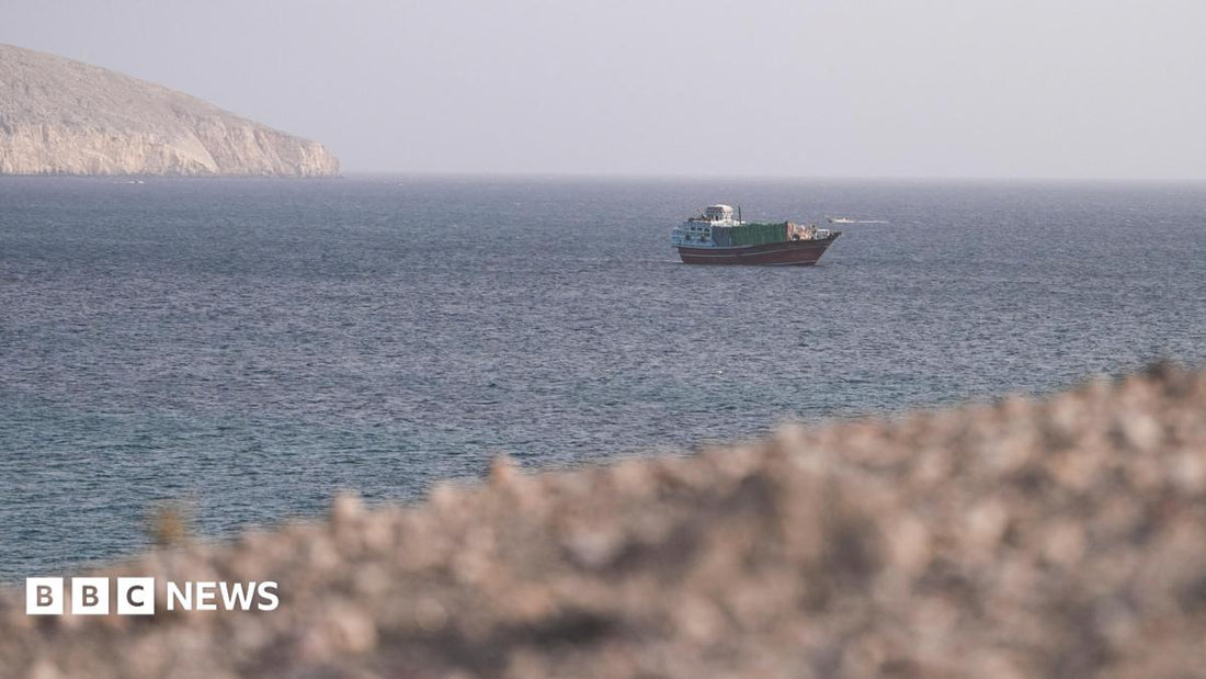 US Navy ship in the Strait of Hormuz