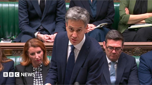 British foreign secretary speaking at press conference announcing sanctions on West Bank settlements