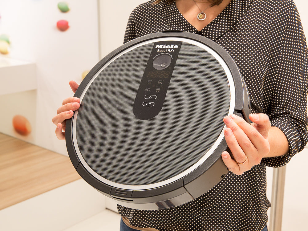 A Roomba robot vacuum