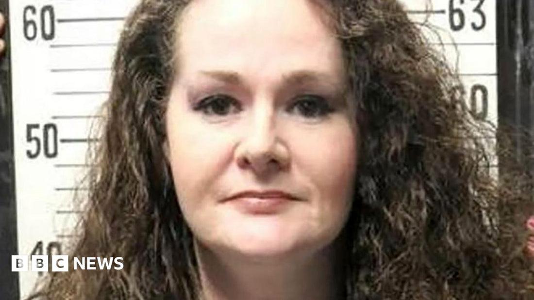 Portrait of Christa Pike in prison uniform, highlighting her status as a death‑row inmate.