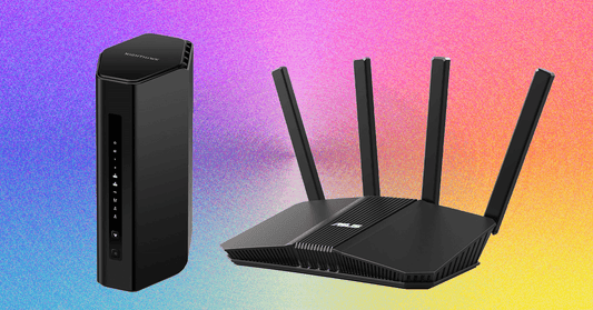 Wi-Fi router on a desk