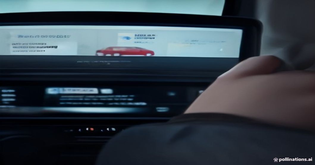Infotainment screen displaying a privacy consent prompt on a new connected car