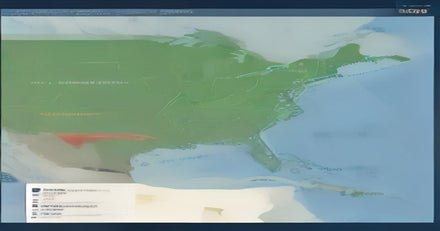 Map showing the locations of U.S. military bases that experienced refrigeration outages in 2024