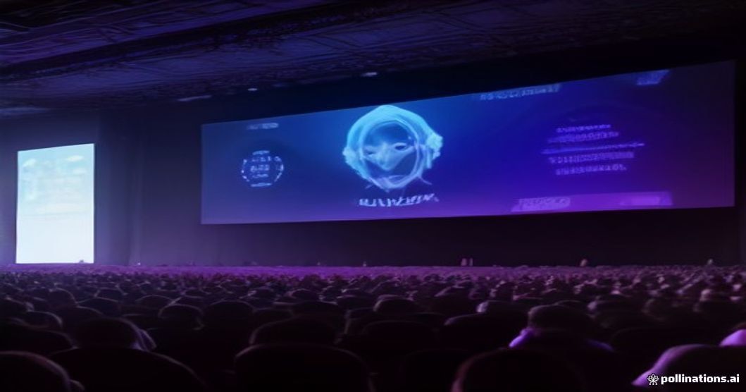 Screenshot of the DEF CON stage where the AI hacking talk was delivered, showing the presenter and slide deck.