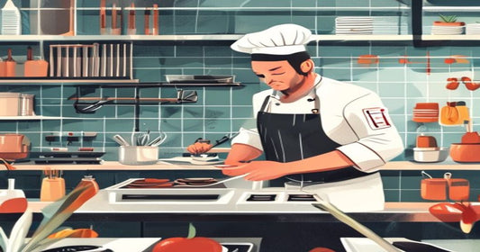 A chef in a test kitchen