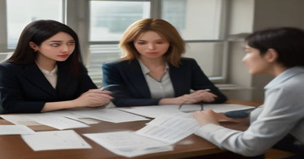 Nonprofit financial counselor meeting with client