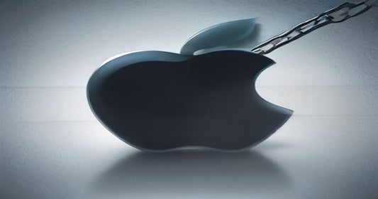 Apple logo with a lock icon