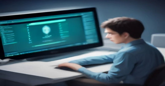 Cybersecurity expert analyzing code