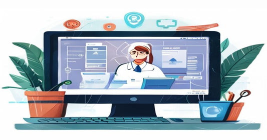Medical records on a computer screen