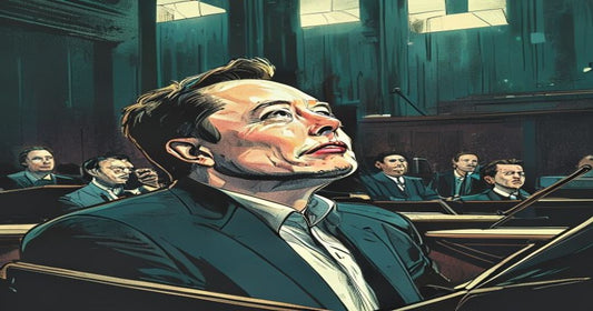 Elon Musk testifying in court