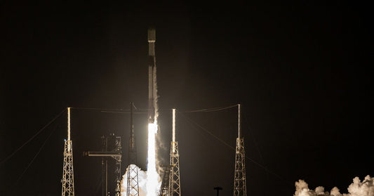 Falcon 9 rocket crashing into the Moon