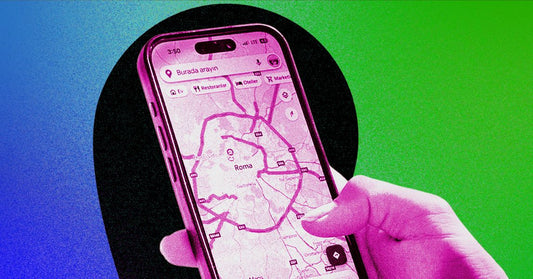 iPhone with Google Maps open