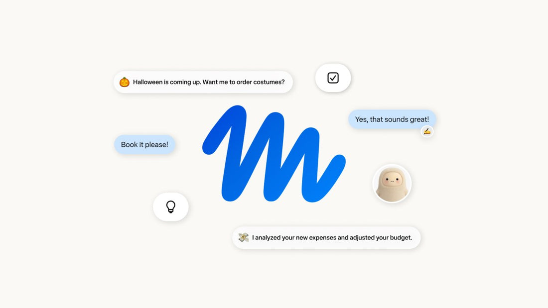 Screenshot of Meta Muse AI interface showing permission prompts for email and calendar access