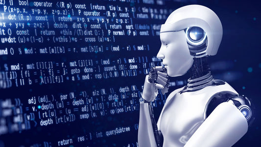 Humanoid robot walking on a treadmill