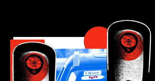 A dashcam installed in a rideshare vehicle