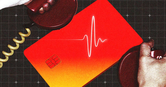 Close-up of a Visa card showing the embedded NFC antenna, illustrating how the chip can be reprogrammed after expiration