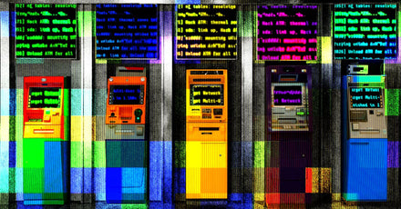 Diagram of ATM software architecture highlighting encryption and authentication modules