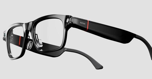 Solos smart glasses with privacy shield