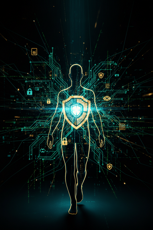 Anti Spier counter‑surveillance technology illustration showing digital privacy protection.