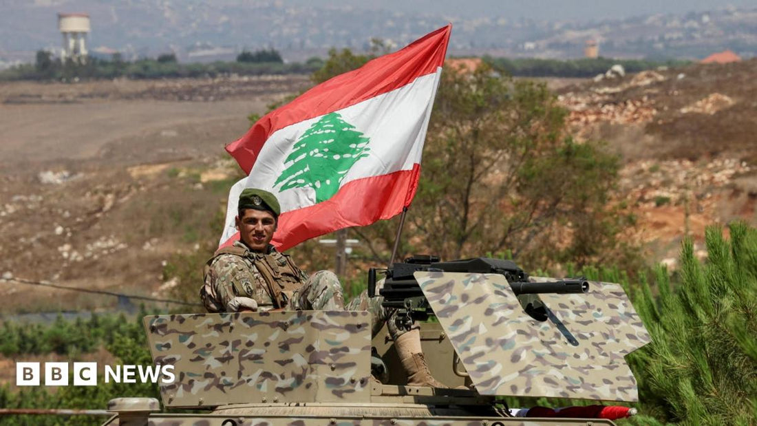 Lebanese army troops deploying in a pilot zone