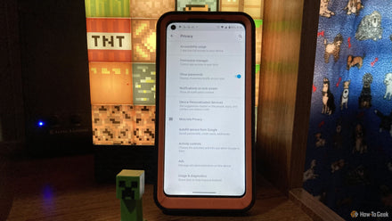 Screenshot of Android Settings showing the Ad personalization toggle turned off