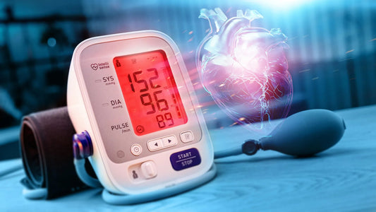 A diagram of the human body showing the effects of potassium and sodium on blood pressure