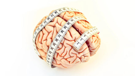 Brain scan showing smaller brain regions