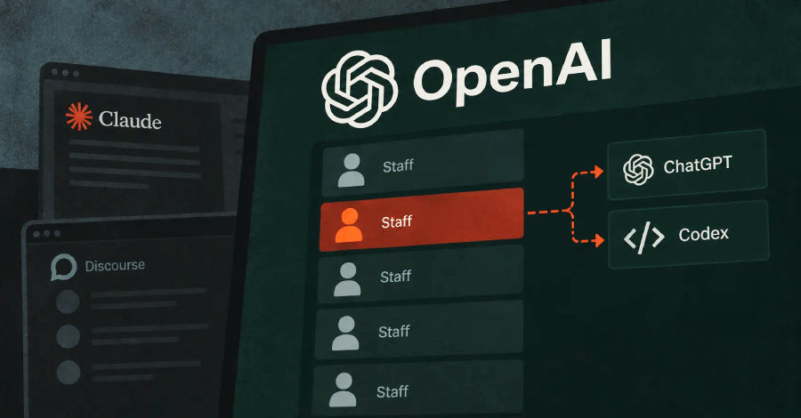 Diagram illustrating the two‑step exploit chain that used a forum bug and token replay to access OpenAI internal code.