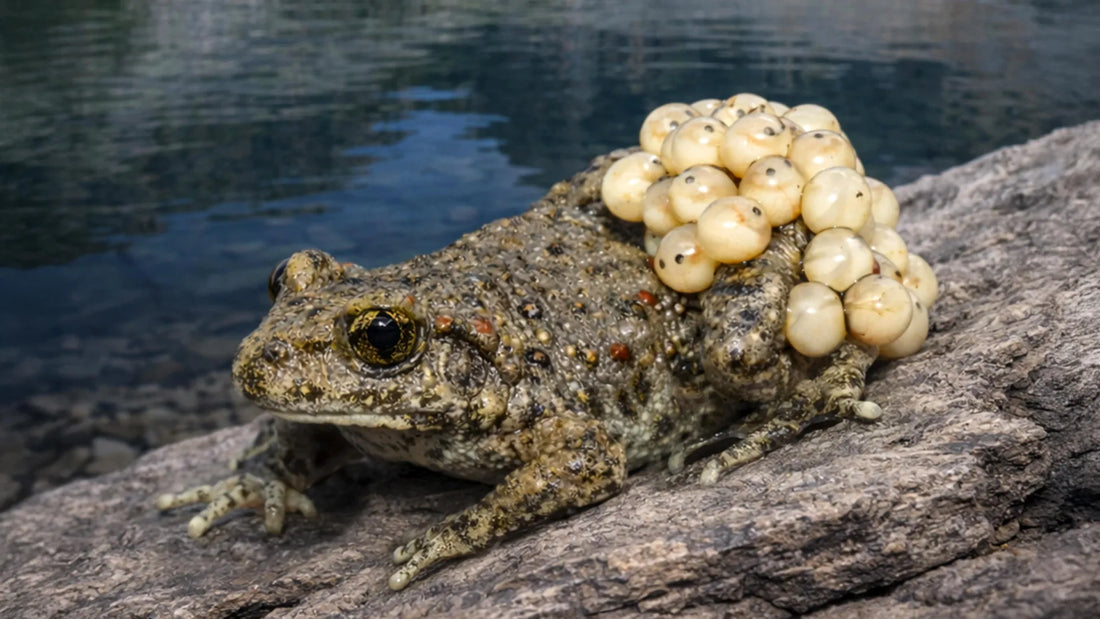 A frog with a visible fungal infection