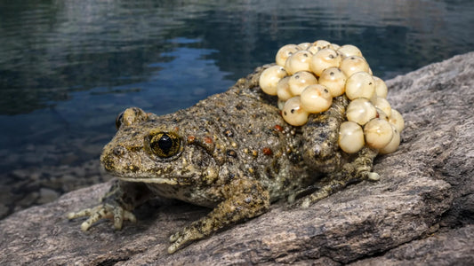A frog with a visible fungal infection