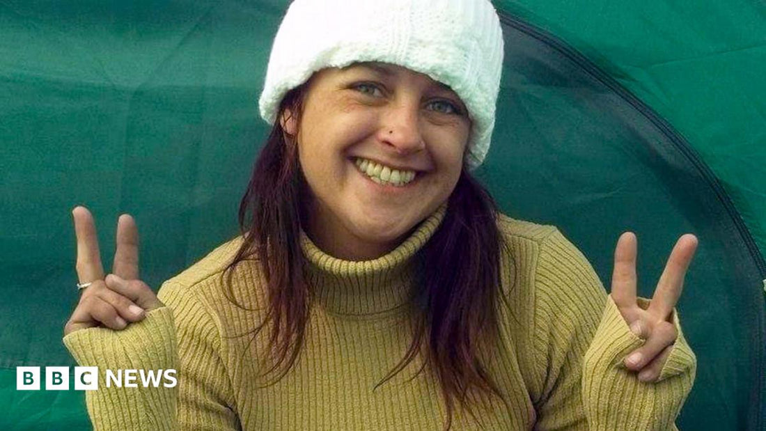 Police tape and forensic markers at the London site where Joanne Sheen's remains were uncovered