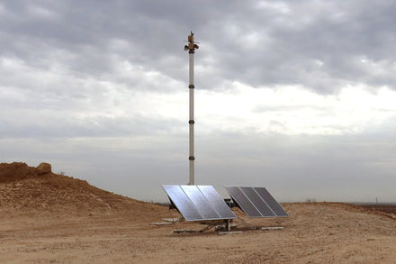 Surveillance tower at the US-Mexico border
