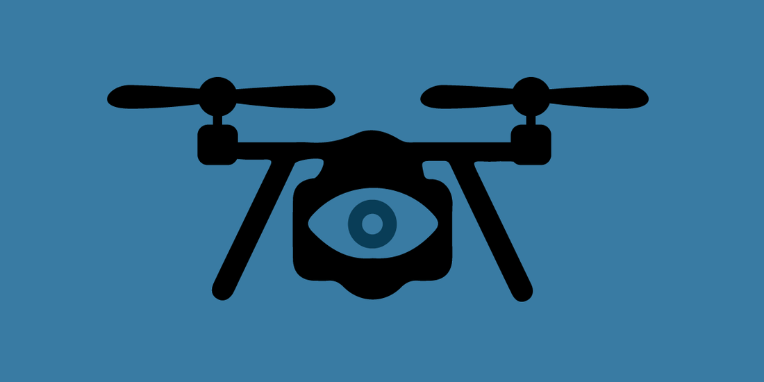 San Francisco police drone hovering over a city street during a traffic pursuit