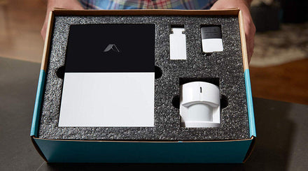 A home security system control panel