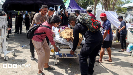 Rescue workers searching for survivors in Indonesia