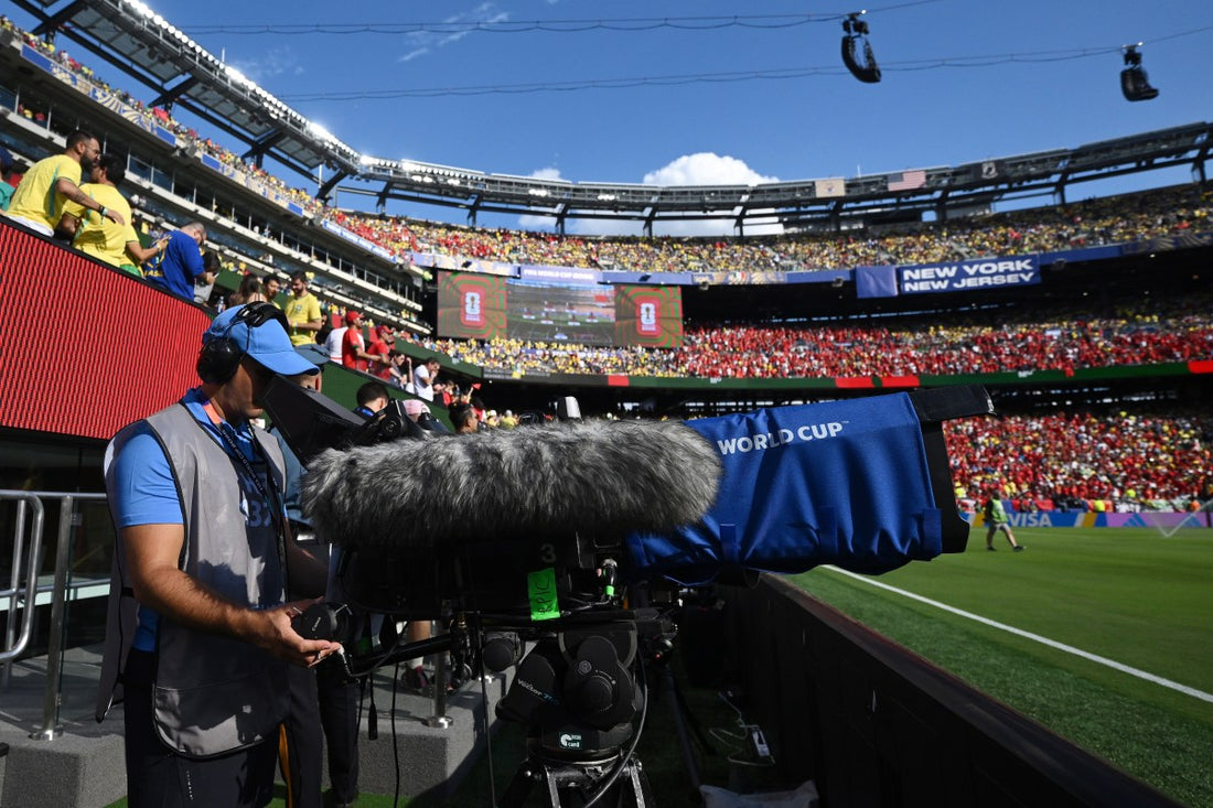 FIFA World Cup stadium with TV screens