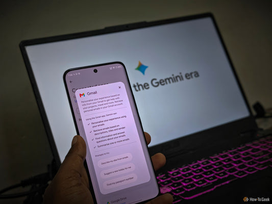 Screenshot of Google account settings page showing the toggle for Gemini email access