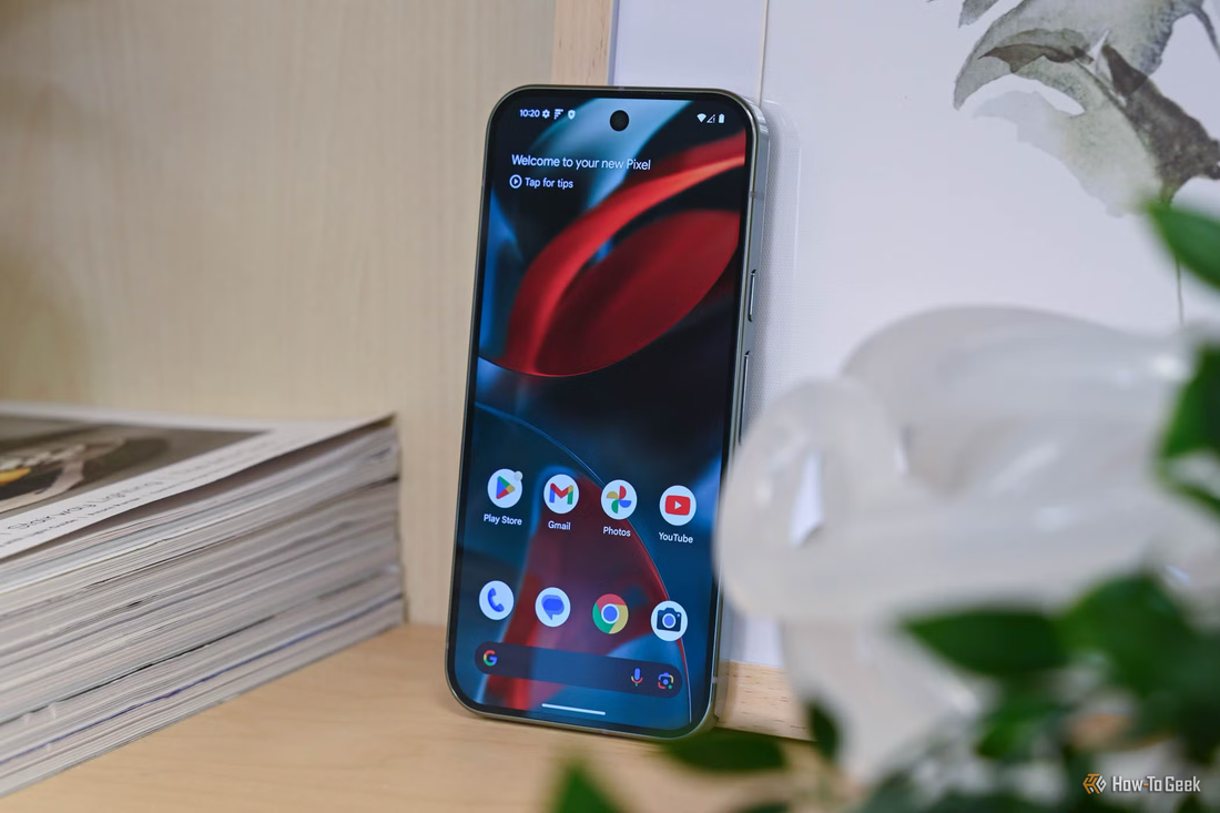Pixel phone settings screen showing privacy dashboard with toggles for data sharing