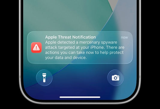 iPhone lock screen with push notification