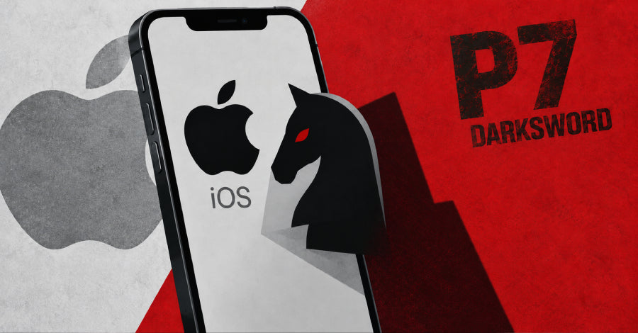Diagram showing how a reduced‑footprint iOS exploit accesses the keychain and exfiltrates data via encrypted C2