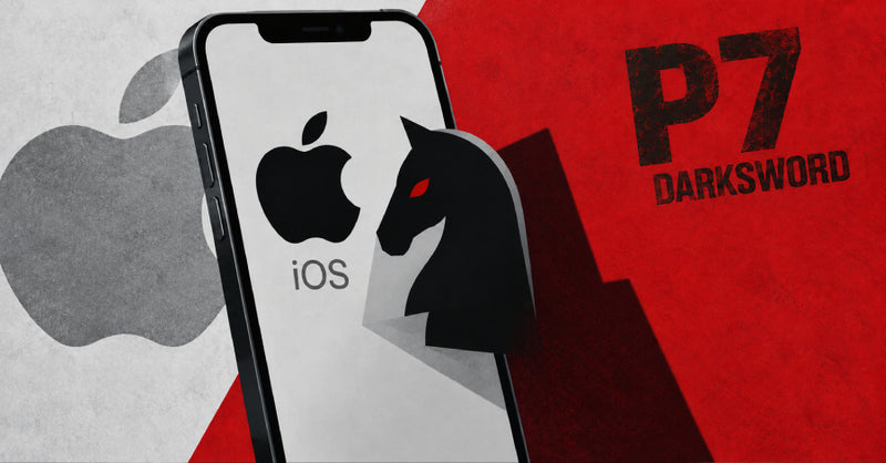 Diagram showing how a reduced‑footprint iOS exploit accesses the keychain and exfiltrates data via encrypted C2