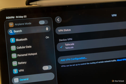 Diagram showing Tailscale mesh network connecting a laptop, phone, and home server over the internet
