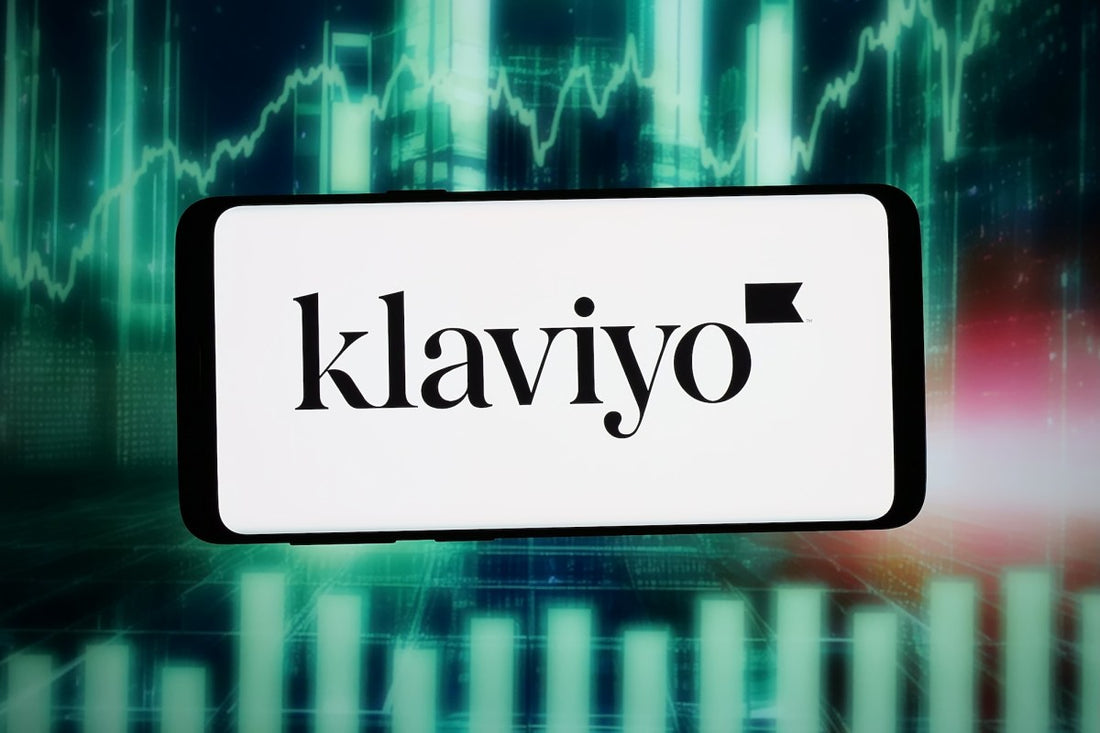Klaviyo logo on a smartphone screen