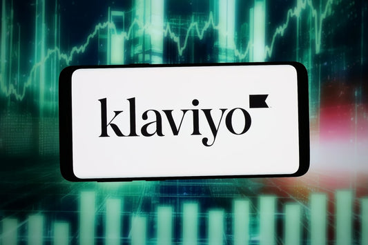 Klaviyo logo on a smartphone screen